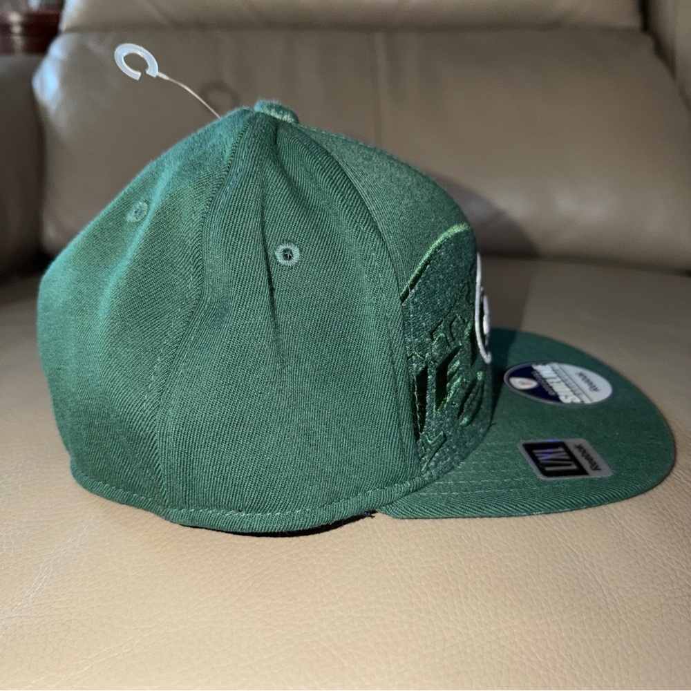New NFL Reebok Football NY Jets Baseball Cap Green Fitted Sideline Headwear L/XL - Picture 6 of 16